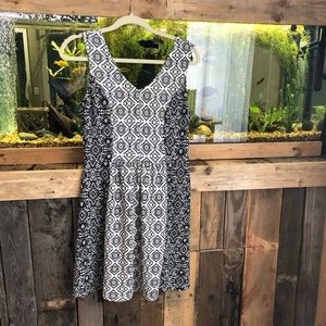 WORN ONCE!! Black and white dress